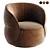 Stylish Clip Armchair from Ditre Italia 3D model small image 1