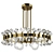 Glamour Crystal Chandelier Light Fixture 3D model small image 1