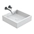 Minimalist Cube Stone Basins 3D model small image 3