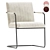 Elegant Stitched Armchair Design 3D model small image 1