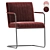 Elegant Stitched Armchair Design 3D model small image 3