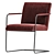 Elegant Stitched Armchair Design 3D model small image 4