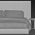 Sullivan Fabric Platform Bed 3D model small image 6