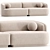 Modern Modular Ouray 2-Piece Sofa 3D model small image 1