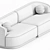 Modern Modular Ouray 2-Piece Sofa 3D model small image 3