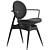 Sleek Modern Circle Dining Chair 3D model small image 5