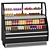 Supermarket Refrigerator Showcase, Juices & Snacks 3D model small image 1