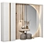 Modern Hallway Composition Cabinet 3D model small image 2