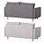 Hudson Fabric Sofa with Solid Wood Legs 3D model small image 3