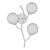 Elegant Grapes Wall Lamp 3D model small image 2