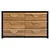 Modern 6-Drawer Dresser, UV-Unwrapped 3D model small image 5