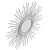 Gilt Sunburst Wall Mirror 52.5 3D model small image 6