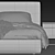 Modern Minimalist Powell Bed Set 3D model small image 7