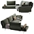 Saba Avant Apres Modern Sofa 3D model small image 2