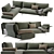 Saba Avant Apres Modern Sofa 3D model small image 3