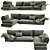 Saba Avant Apres Modern Sofa 3D model small image 4