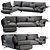 Saba Avant Apres Modern Sofa 3D model small image 5
