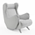 Luxury Cadillac Armchair by Pierre Augustine 3D model small image 3