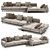 Meridiani Timothy Sofa: Spacious Elegance 3D model small image 2