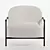Sophisticated Sejour Lounge Chair 3D model small image 2