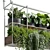 Modern Metal Hanging Plant 327 3D model small image 2