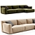 Modern UV-Mapped Seoul Corner Sofa 3D model small image 2