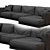 Modern UV-Mapped Seoul Corner Sofa 3D model small image 4