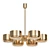 Vintage Brass Ceiling Light Fixture 3D model small image 1