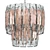 1960s Steel Glass Pendant Fixture 3D model small image 1