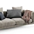 Modern Flexform Romeo 2-Seater Sofa 3D model small image 2