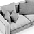 Modern Flexform Romeo 2-Seater Sofa 3D model small image 5