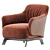 Modern Poliform Kaori Armchair Collection 3D model small image 2