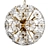 Glass Flowers Sputnik Chandelier: D32 3D model small image 1