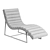 Bardot Stainless Steel Chaise Lounge 3D model small image 9