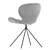 Ergonomic Modern Gray Velvet Chair 3D model small image 4