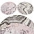 Round Rugs Texture Collection 3D model small image 2
