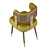 Sleek CRICKET Dining Chair 3D model small image 2