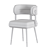 Sleek CRICKET Dining Chair 3D model small image 4