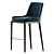 Title: Modern Misuraemme Cleo Bar Stool 3D model small image 5