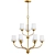 Windom Satin Brass Chandelier Model 3D model small image 1