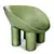 Sleek Roly-Poly Fiberglass Armchair 3D model small image 4