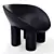 Sleek Roly-Poly Fiberglass Armchair 3D model small image 6