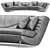 Luxury Toledo Sofa 3D Model 3D model small image 2