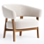 Sleek Modern Juno Chair 3D model small image 1