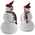 Festive Snowman Fabric: Vray Render 3D model small image 1