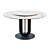 Elegant Bolzano 138 Gold Table 3D model small image 1