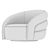  Eichholtz Novelle Off White Chair 3D model small image 5