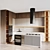 Flexible Kitchen Set with High-Quality Appliances 3D model small image 5