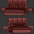 Meridiani BARDO Bed 3D Model 3D model small image 5