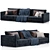 Modern Poliform Bristol Sofas Set 3D model small image 2